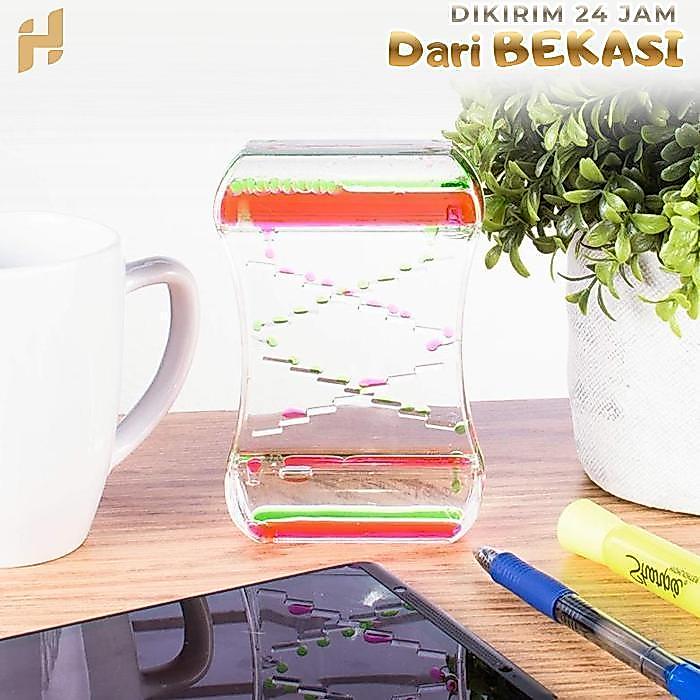Motion Bubble Drip Oil Hourglass Jam Pasir Tetesan Minyak Hiasan Rumah