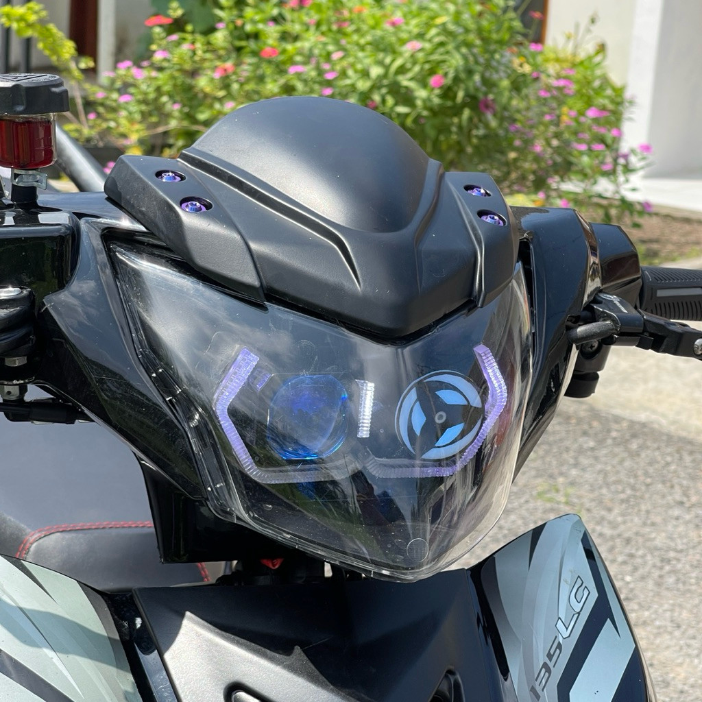TERLARIS! Headlamp Biled Mata Saringan New Jupiter MX LC V2-V7 Model Vietnam Style RGB