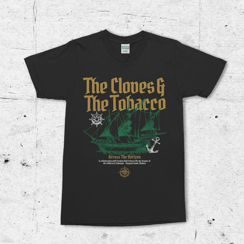 (COD) Tshirt The Cloves and The Tobacco - Across The Horizon Limited Edition Black(Hitam)