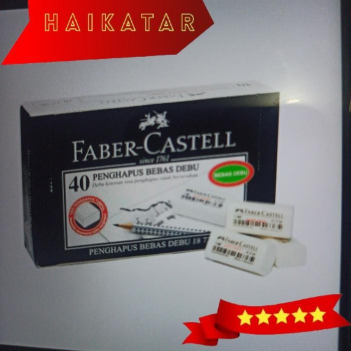 

Penghapus Faber Castell putih isi 40