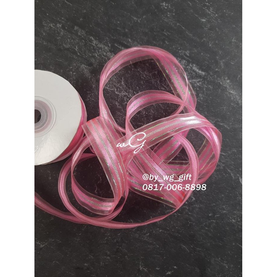 

Pita Organdi - Pink ; Lebar 1.8cm; Panjang 25 Yard