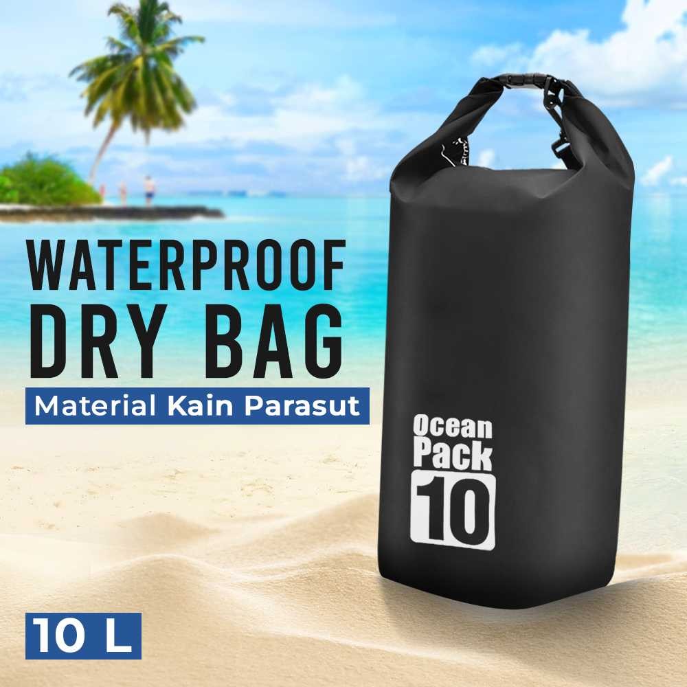 Dry Bag 10 Liter Tas Selempang Anti Air 10L Outdoor Waterproof Portabel