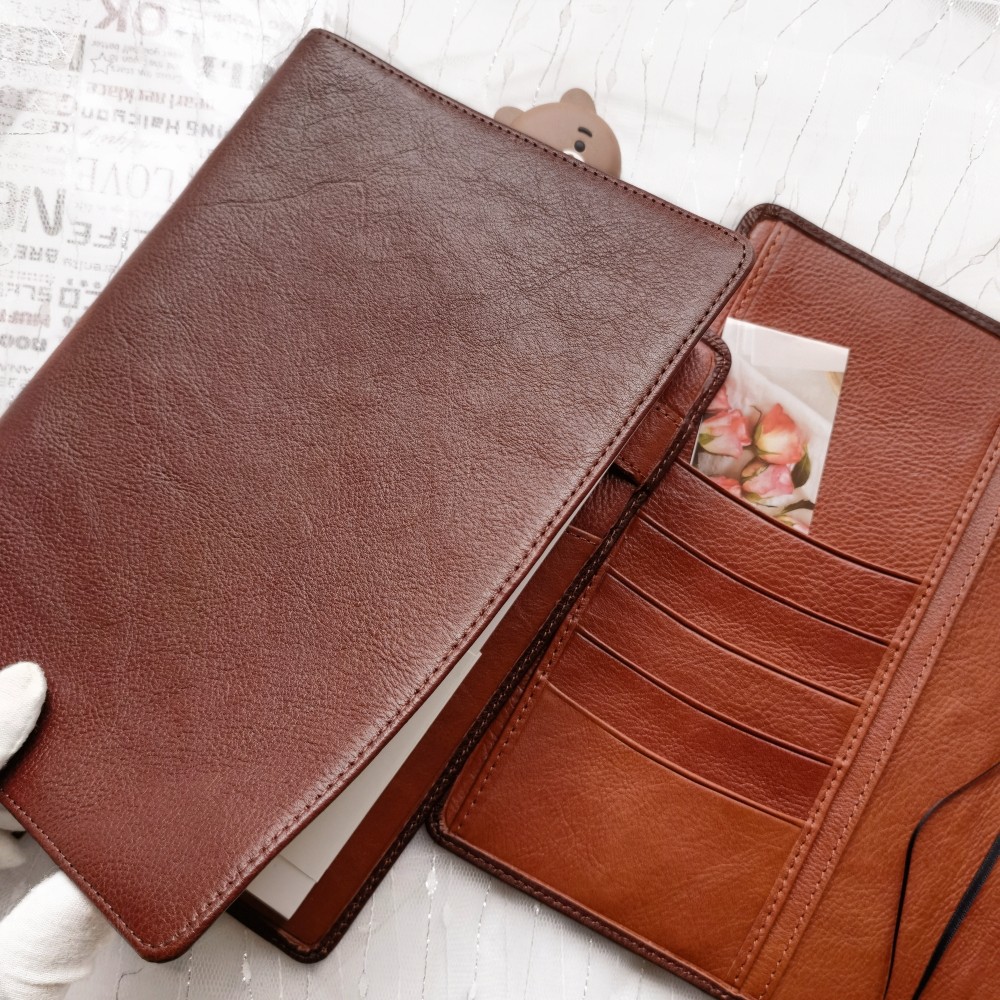 

Leather Cover Note Books Hobonichi Cousin A5 Notebook Genuine Grain Leather Planner Organizer Agenda Diary