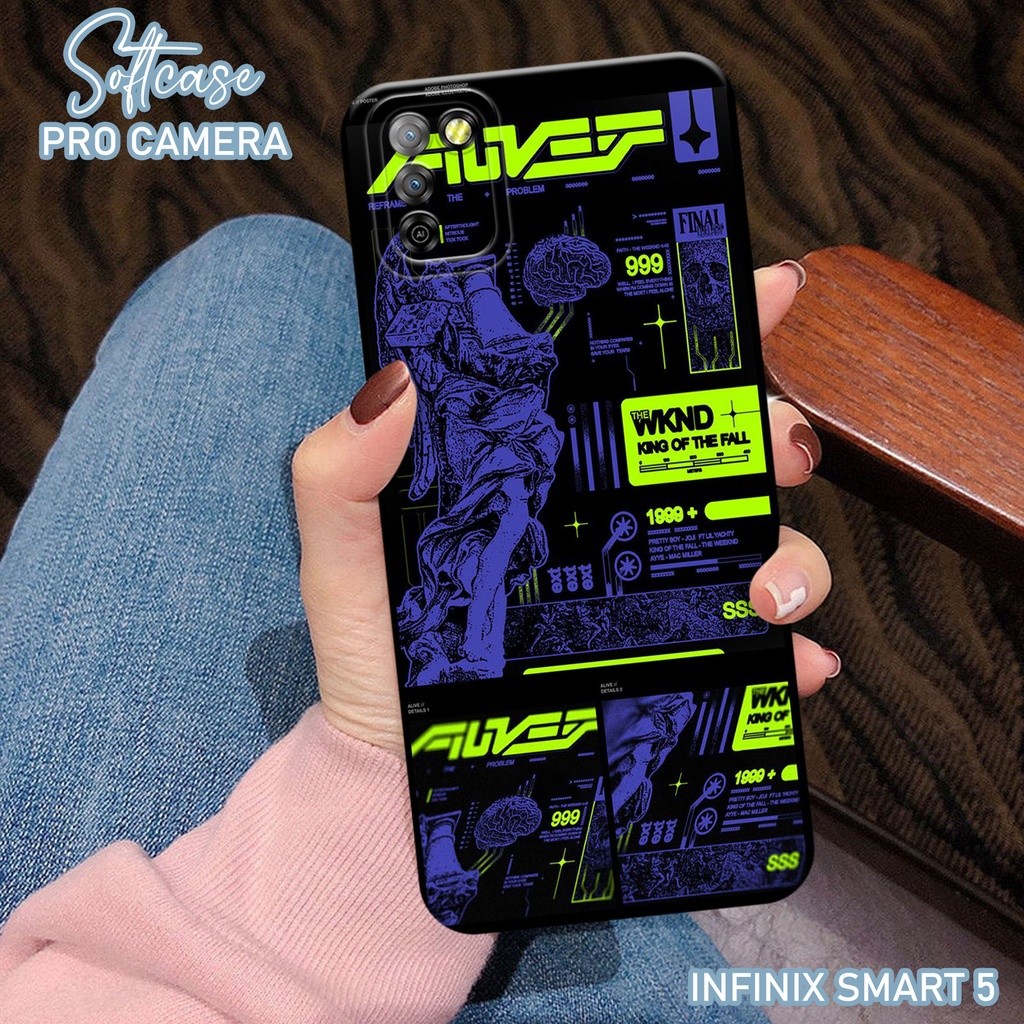 Softcase Pro Kamera Infinix Smart 5 Terbaru Pelindung Kamera Motif Case Karakter Case Murah Silikon 
