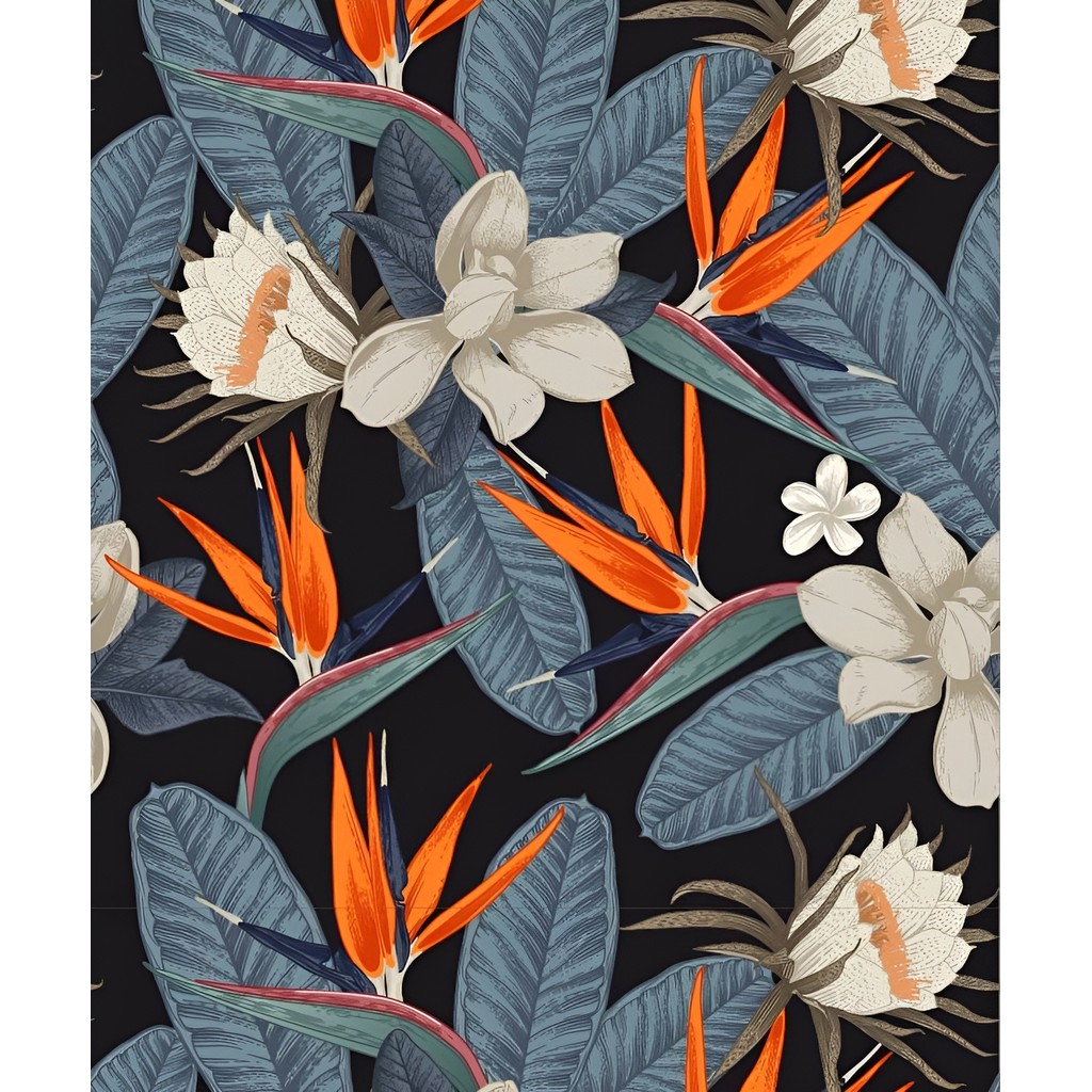 

Weiße florale Tapete zum Abziehen und Aufkleben, Palmblatt-Kontaktpapier, Vinyl, selbstklebende Vintage-Wandpapierrolle für Schrank-DIY-Dekoration