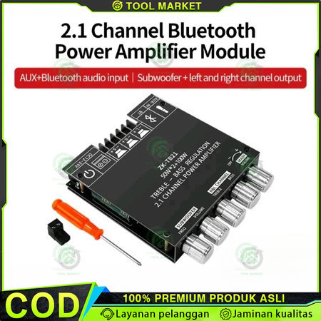 [Model Terbaru] ZK-TB21 Amplifier Bluetooth TPA3116D2 50Wx2+100W Power Amplifier Amplifier Board Blu