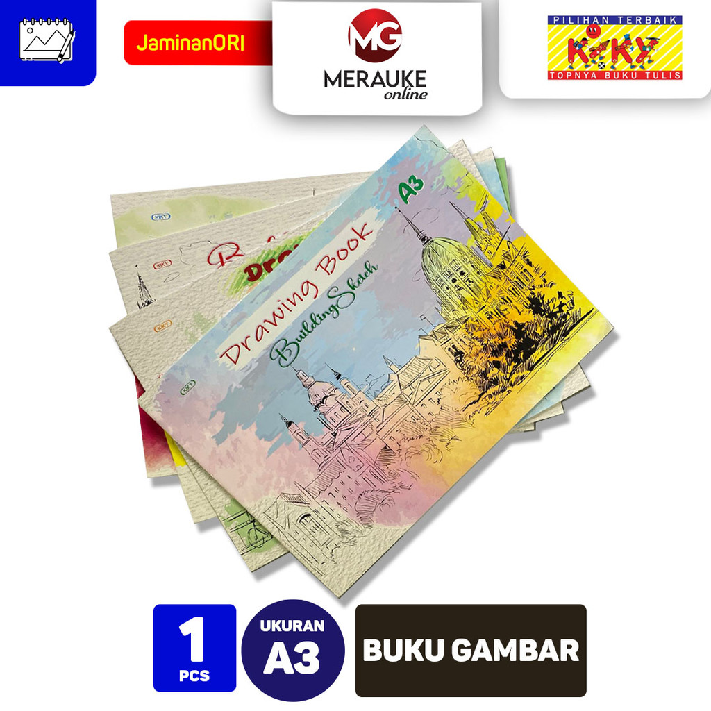 

Buku Gambar KIKY SKETCH BOOK A3 30 x 41.5 cm (Satuan)