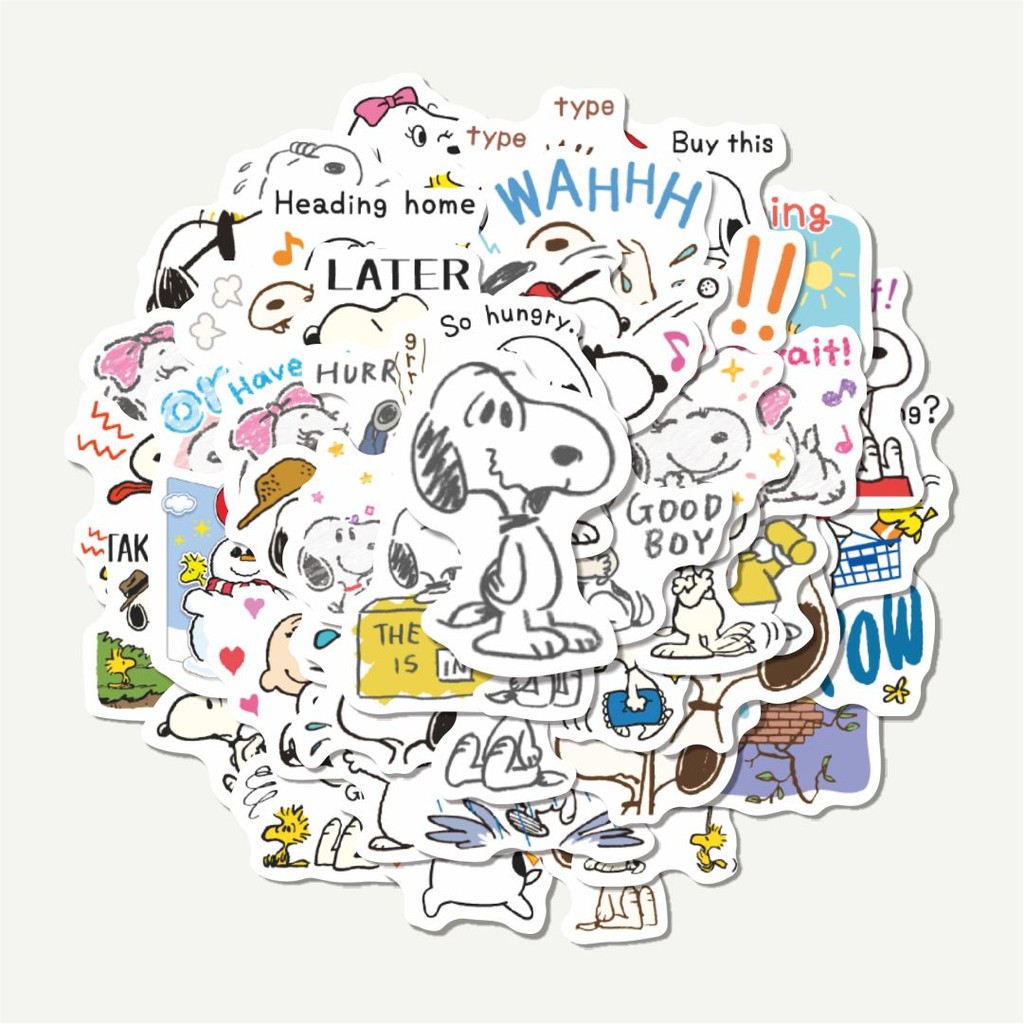 

Sticker Pack Stiker Kartun Snoopy V8 | Sticker TUMBLR | Stiker LAPTOP KOPER HELM