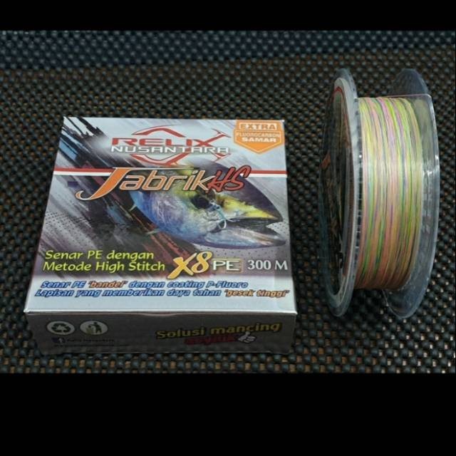 AFD - PE. RELIX NUSANTARA JABRIK HS X8 / 300m (MULTICOLOR) PE.2 / PE.2.5 / PE.3