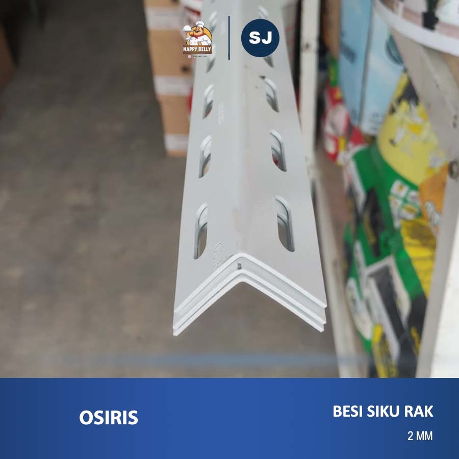 Siku Rak Lubang Besi 3 Meter 40X40 mm Tebal 2 (mm) Panjang Putih Medan