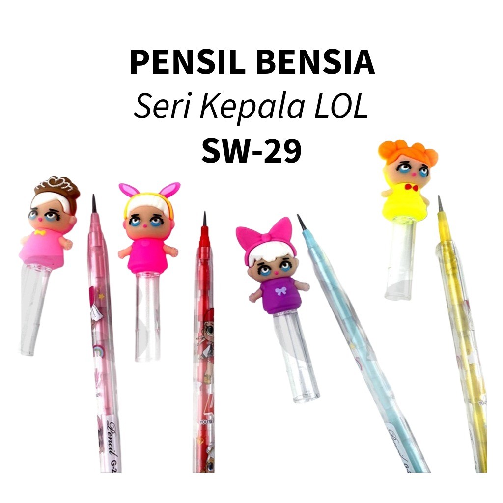 

♚1pcs Pensil Bensia Kepala LOL / 1buah Pensil Sambung Susun SW-29♚