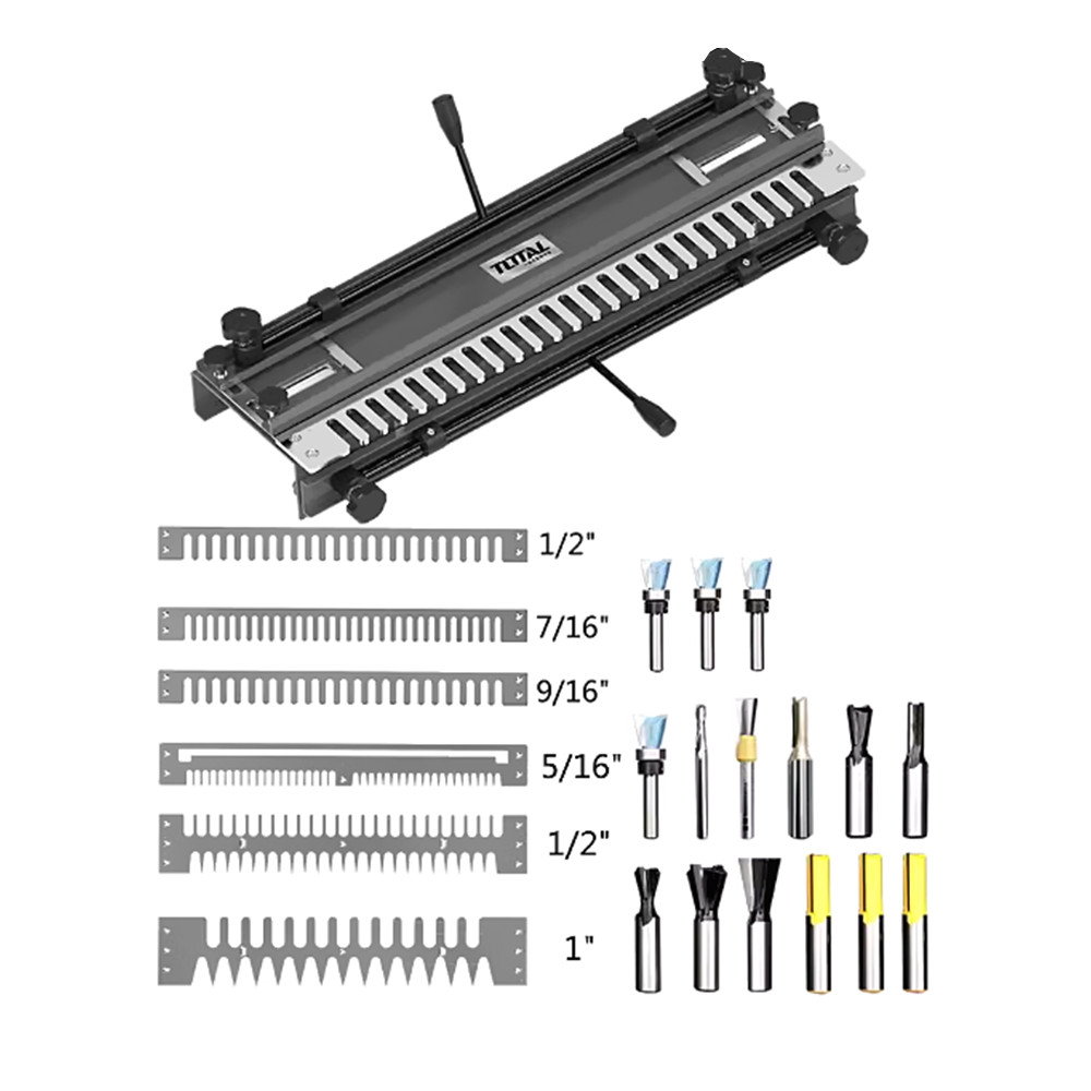 HLTNC Wood Dovetail Jig Jointer Machine 300mm 12" Tenoner 24 inch Woodworking Tenoning Machine For W