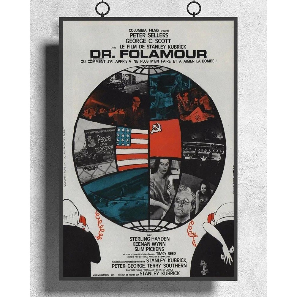 

L213 DR. STRANGELOVE Movie Classic 01 Silk Fabric Poster Art Decor Indoor Painting Gift