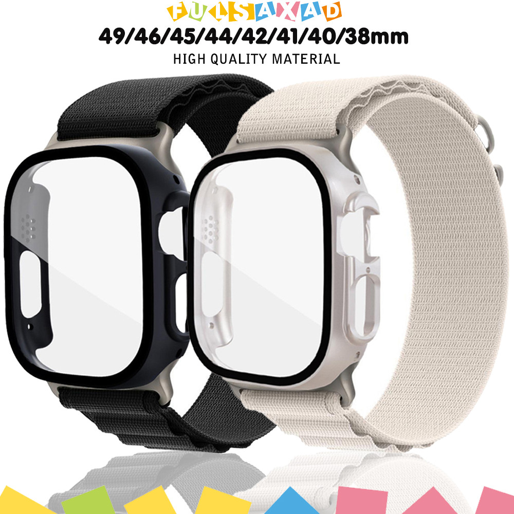 Nylon Alpine Loop Strap Case for Apple Watch Ultra 3 2 Iwatch Series 11 10 9 8 7 SE 3 2 6 49 46 45 4