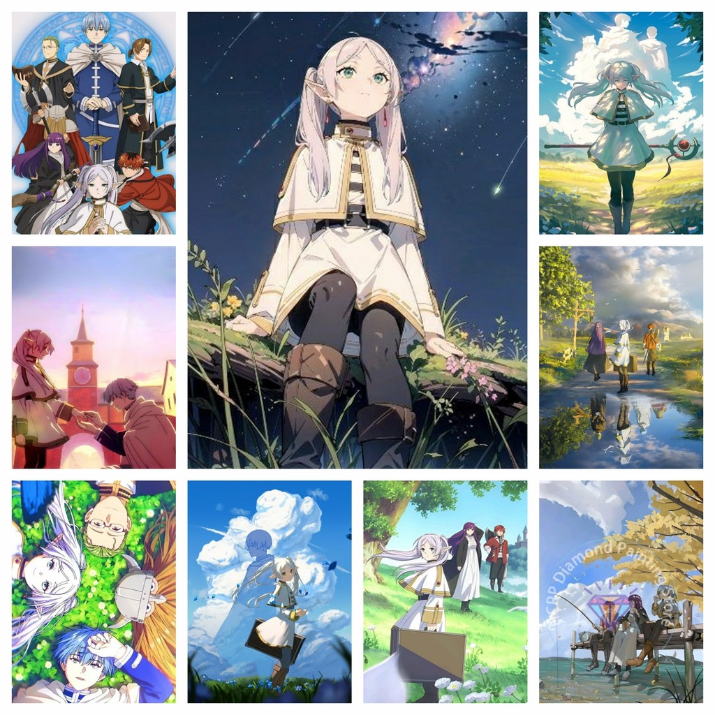 

Frieren: Beyond Journey's End Anime Diamond Painting Kit Diamond 5D Embroidery Cross Stitch Handmade Gift Crafts Home Decor Gift