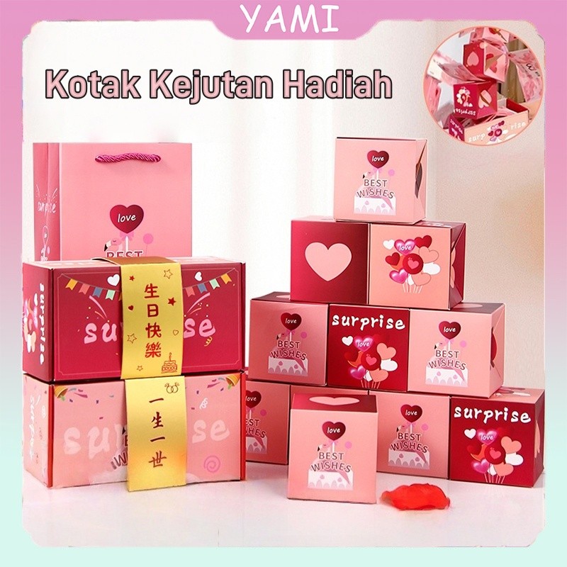 

(Ready)Surprise Box Kado Ulang Tahun / Kotak Hadiah Kreatif / Hampers Ulang Tahun Cewek / Kado Cewek / Kado Surprise / Kado Untuk Pacar