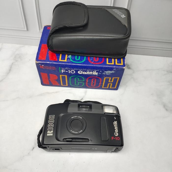 Kamera Analog Ricoh F-10 Cantik Fullset New Old Stock