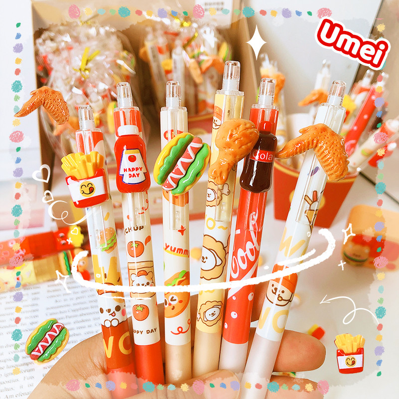 

Kawaii fried chicken 0.5 Automatic Pencils Students School Supplies Cute Stationery Mechanical Pencil For Drawing Sketching
