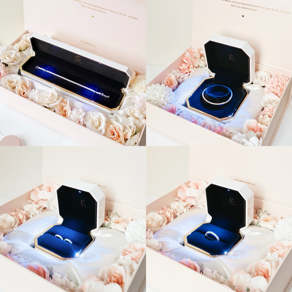 

TERLARIS [ADD-ON] Celest - Exclusive Flower Jewelry Gift Box | Valentine Hampers | Kado Pacar Istri Anniversary Ulang Tahun Lamaran Tunangan | Kotak Bunga | Aksesoris Perhiasan Wanita Lapis Emas Asli 18K Gold Plated