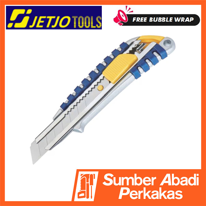

JETJO Pisau Cutter 18mm Aluminium Utility Knife 101002 Alumunium