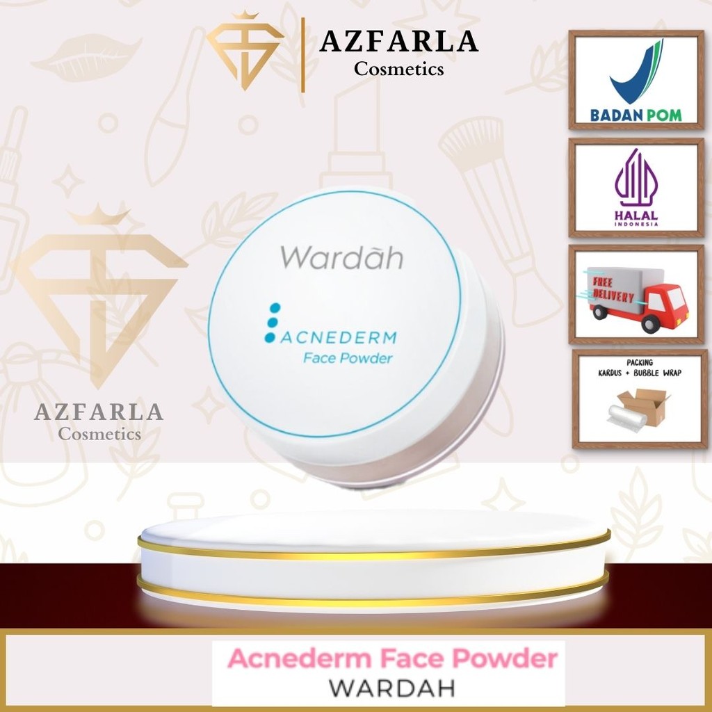 Azfarla Kosmetik Wardah Acnederm Face Powder/Bedak Tabur Wardah