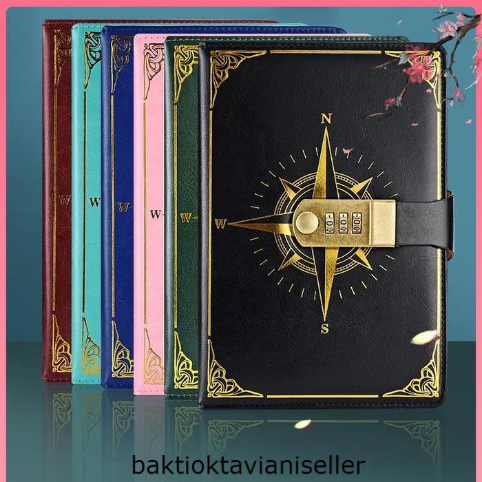 

Buku Jurnal Leather Notebook Diary 300 Halaman with Lock - JJ-03