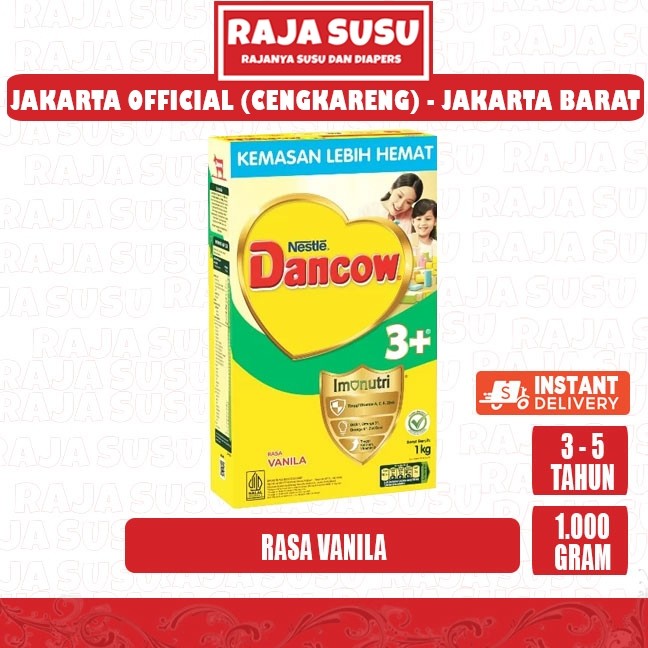 DANCOW 3+ VANILA 1 KG - RAJA SUSU