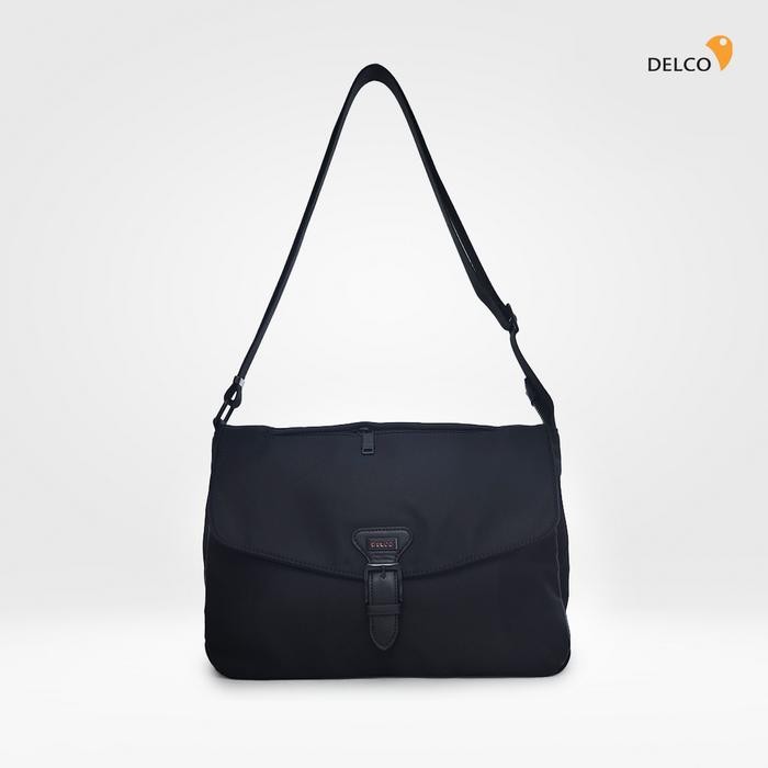 ORIGINAL Tas Pria Delco by Elizabeth Sling Bag 0716-0801 - Black
