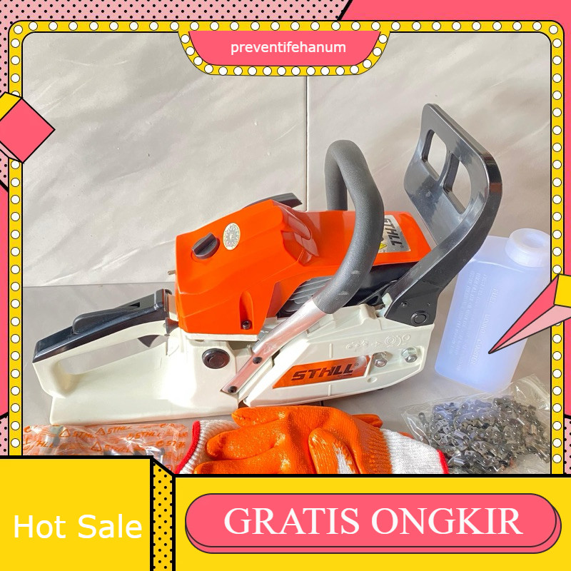 Chainsaw Stihl 382 KOMPLIT FullSet Siap pakai DENGAN BAR DAN RANTAI senso 22 inch lengkap Senso Sthi