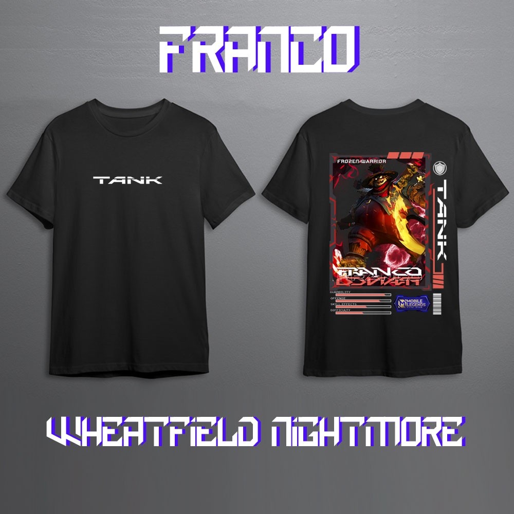 KAOS HERO MOBILE LEGEND FRANCO TANK SKIN KEREN//KAOS ML//KAOS MOBILE LEGEND//KAOS FRANCO//KAOS FRANC
