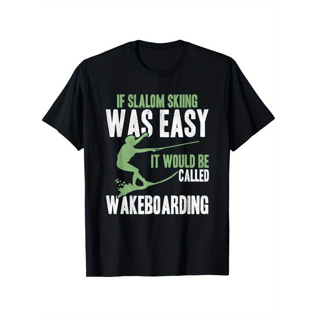 Kaos Pria Wakeboarding - Desain Speed, Kaos Olahraga Air