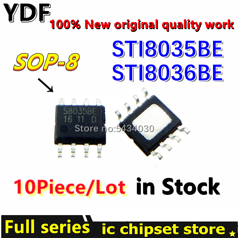 (10pcs) 100% New STI8035BE S8035BE  STI8035B  STI8036B STI8035 S8035 STI8036BE S8036BE S8036 SOP-8 I