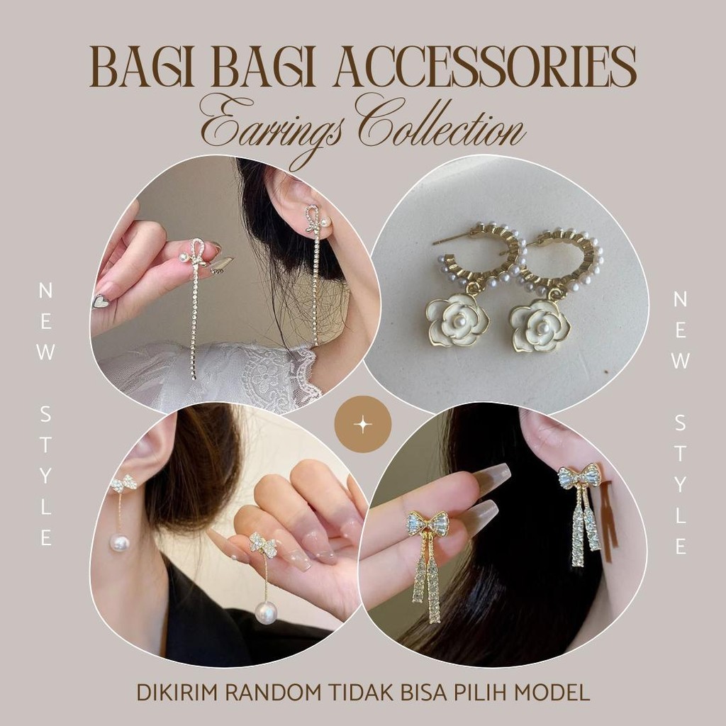 Anting Premium Korea Fashion Anting Wanita Hijab Korea Style