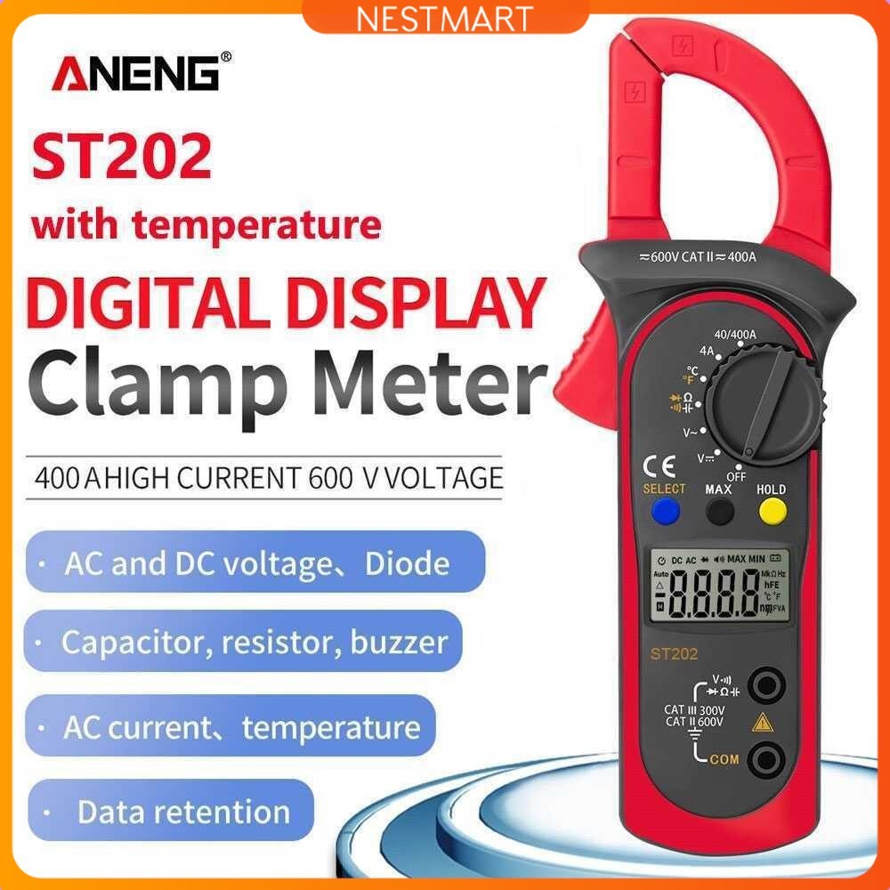 ANENG Digital Multimeter Voltage Tester Temperature - ST202