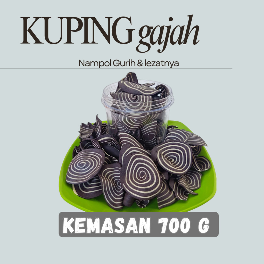 

Kuping Gajah mini 700gram cemilan Renyah Manis lezaat