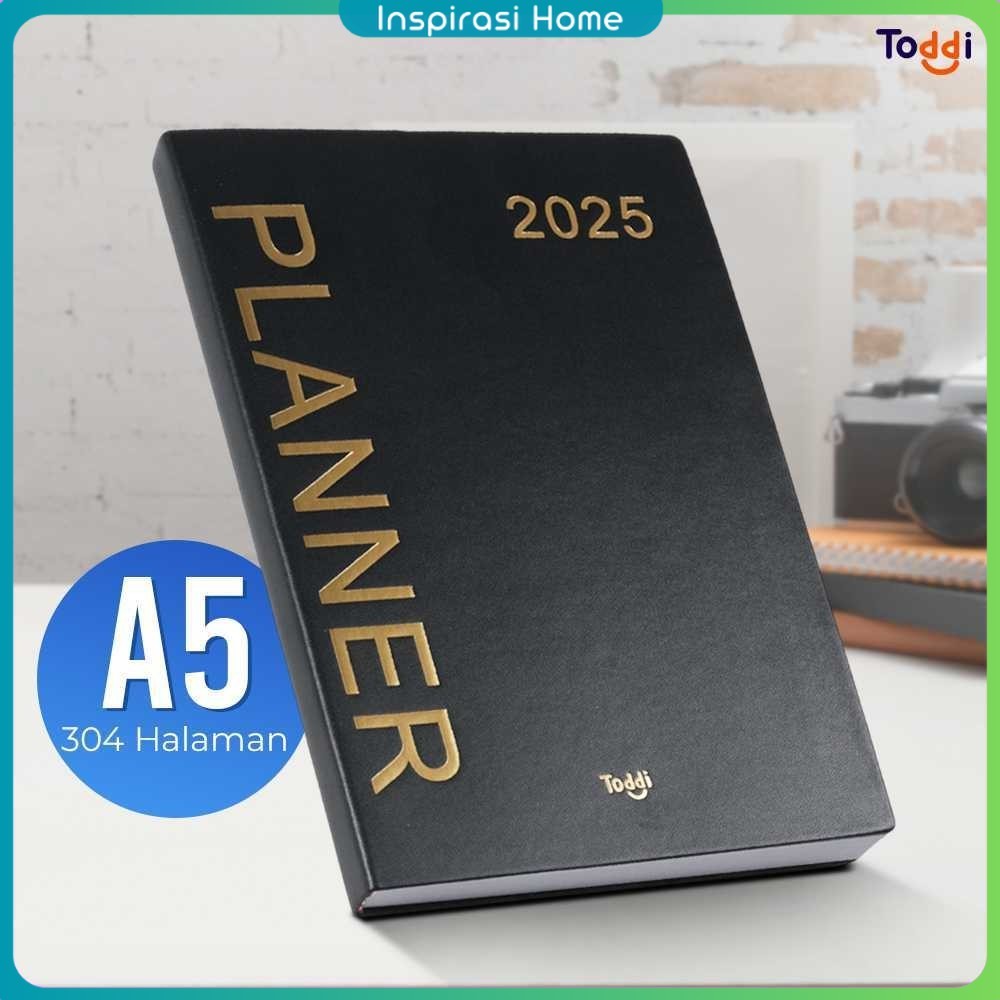 

Toddi Buku Agenda Softcover Monthly Planner Notebook A5 304 Halaman - TD-2025