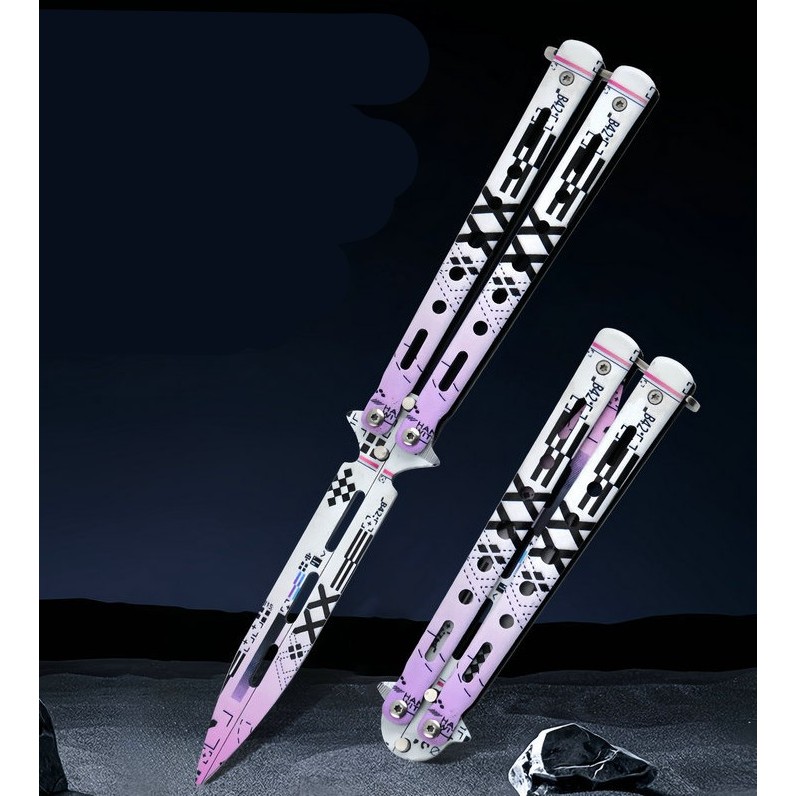 Mainan Pisau Lipat - Training Butterfly Knife -  Valorant - CS Go