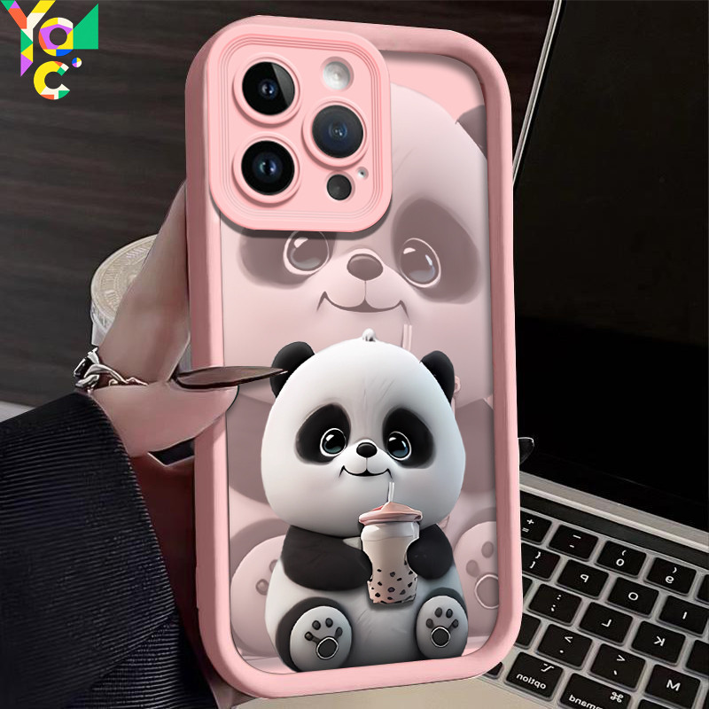 susu teh beruang kucing untuk case Samsung A20 A20S A21S A22 A23 A25 A30 A30S A31 A32 A33 A34 4G 5G 