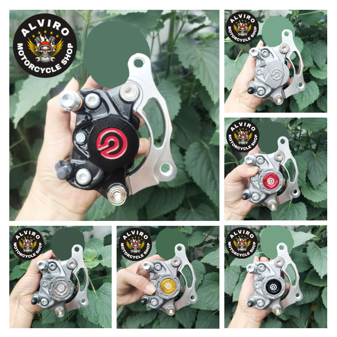 Breket + Kaliper Brembo 2p Big Logo Copy Ori Untuk Mio New - Mio Smile - Mio Soul - Xeon (COD)
