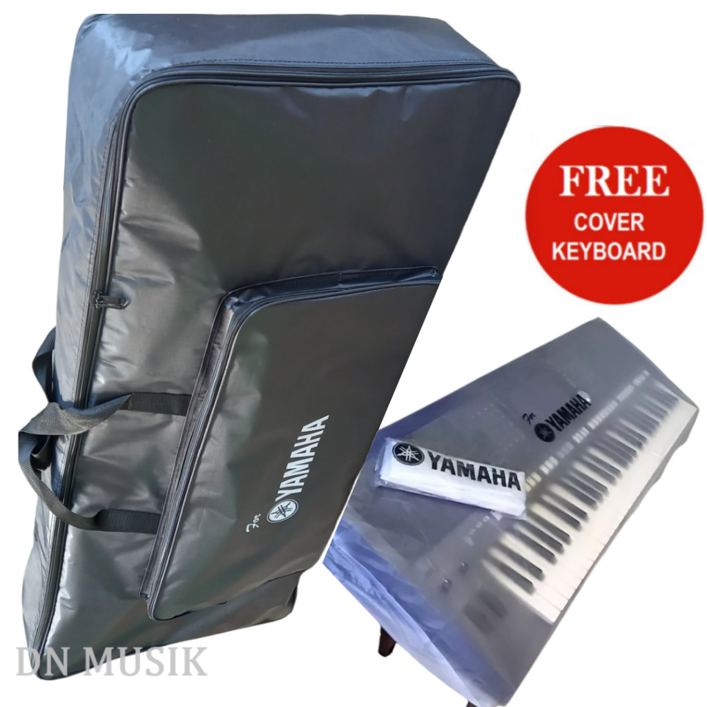 TERASHOP Tas Keyboard Yamaha PSR E 473,PSR E463, PSR E453,Bonus Cover Trasparan