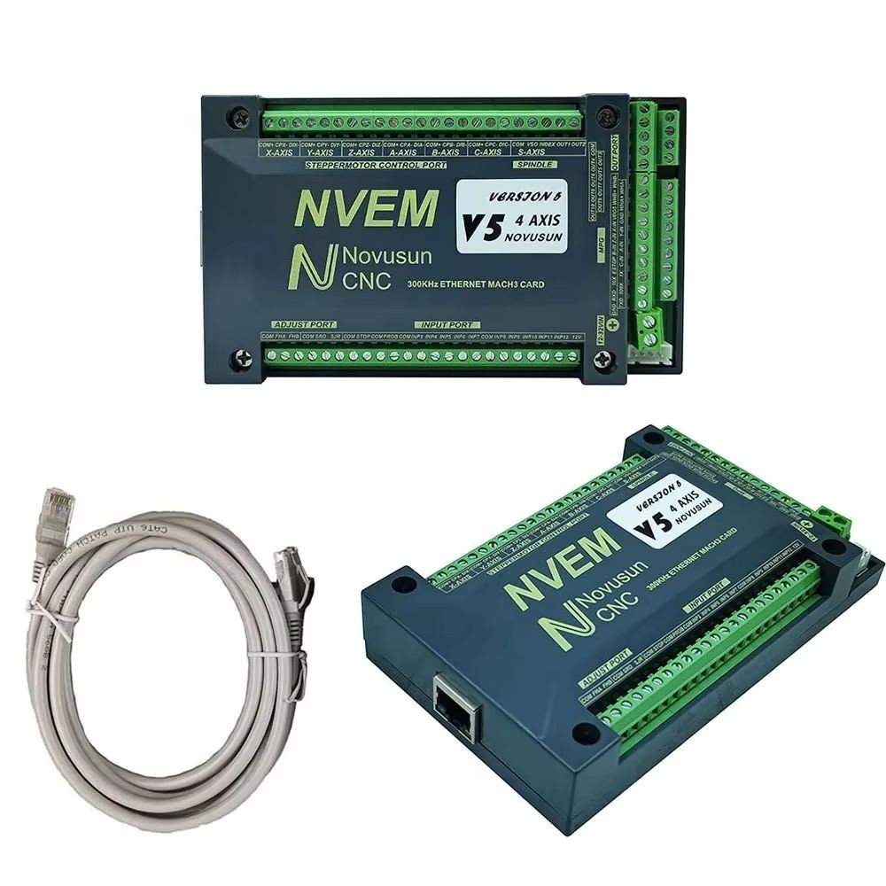 Cnc Motion Controller 300khz Nvem V5 Upgrade 3Axis 4 Axis 5Axis 6Axis Mach3 Control Card Ethernet In