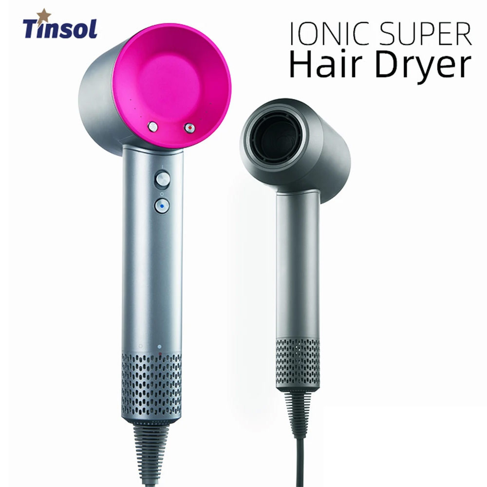 TINSOL 2025 New Leafless Hair Dryers Professional Blow Dryer Negative Ionic Blow Hair Dryer For Home