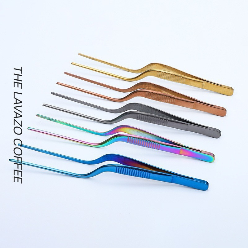 

STAINLESS STEEL 304 Food Tweezer Tongs | Chef Plating Tool | Precision Garnish Pinset