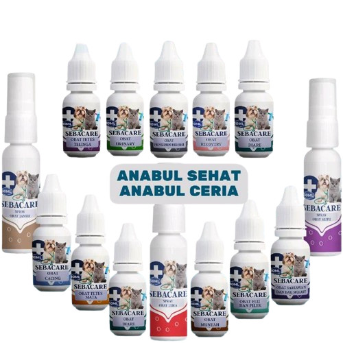SEBACARE Obat Segala Penyakit Kucing dan Anjing Aman Digunakan Diare Flu Demam Muntah Sariawan