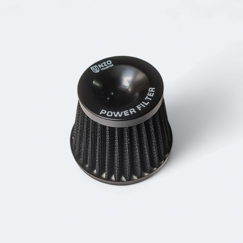 HJ-418 OPEN FILTER SARINGAN UDARA UNIVERSAL KERUCUT PE 24 28 MODEL KOSO ORI ORIGINAL TAD NZO RACING 