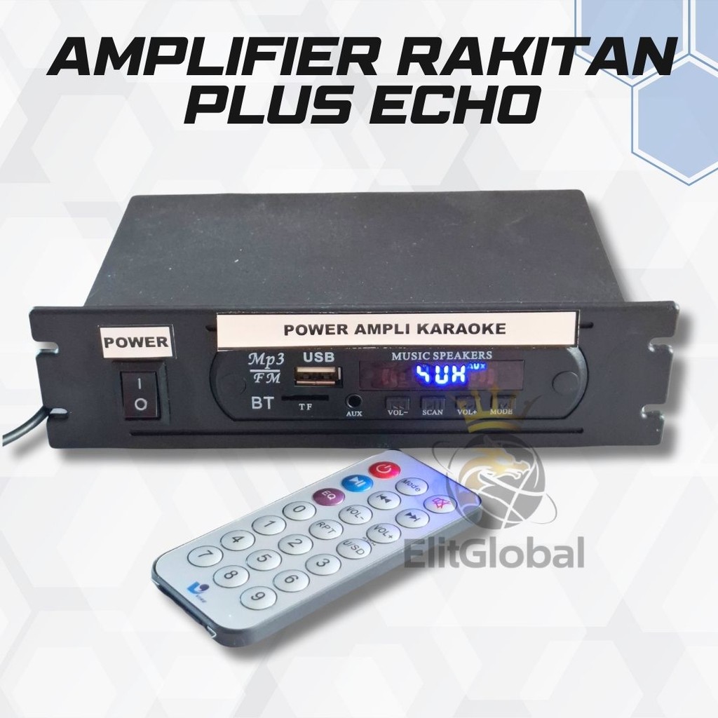Amplifier Rakitan Plus Echo – Untuk Karaoke Stereo dan Musik