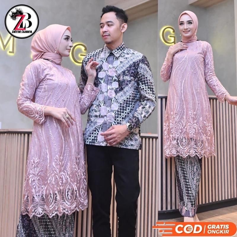 Couple Kebaya Tunik Tulle Modern / Kebaya Couple / Kebaya Modern / Baju Kebaya Modern / Kebaya Tunik