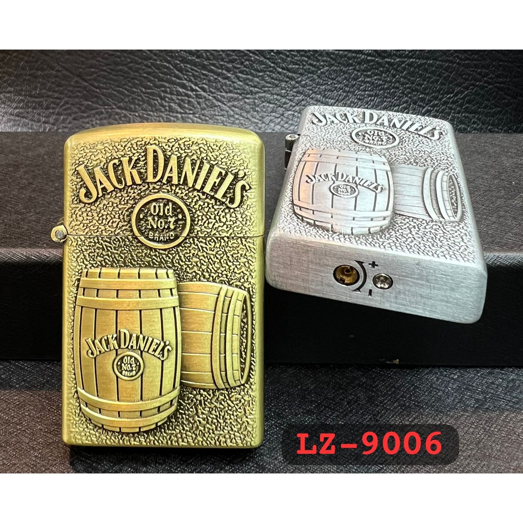Korek Gas JackDaniels Korek Api Las Korek Motif Timbul Korek Isi Ulang Gas Korek Unik&Antik LZ-9006(