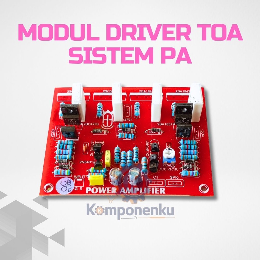 Kit Driver TOA – Modul Ampli Cocok untuk Speaker Corong
