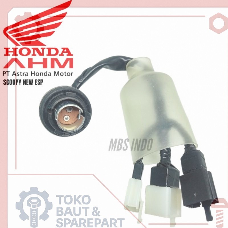 SOCKET BACK LIGHT STOPLAMP HONDA SCOOPY NEW ESP / SOKET PENYAMBUNG KABEL LAMPU BLAKANG HONDA SCOOPY 